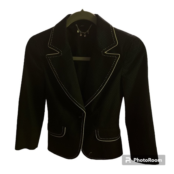 Bebe black/white blazer NWOT - Picture 6 of 17